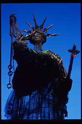 ‘Statue of Liberty’ in Christiania, Copenhagen